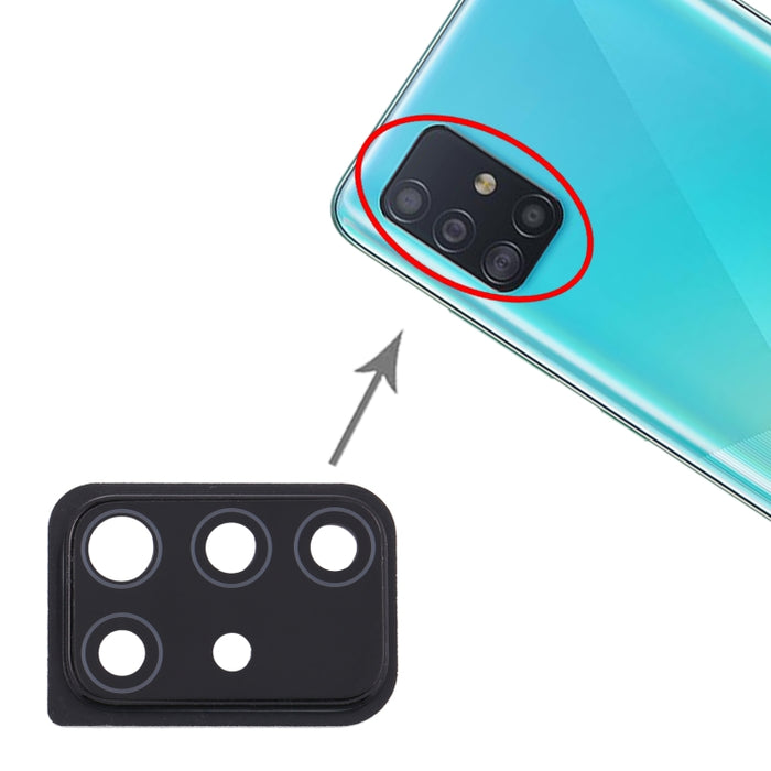 Para Samsung Galaxy A51 10 piezas cubierta de lente de cámara