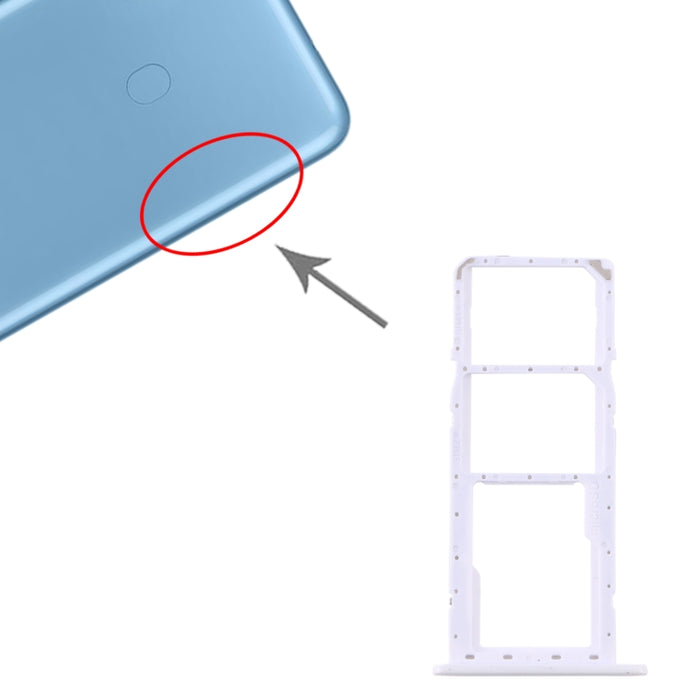 Para Samsung Galaxy A11 SM-A115 Bandeja de tarjeta SIM + Bandeja de tarjeta SIM + Bandeja de tarjeta Micro SD