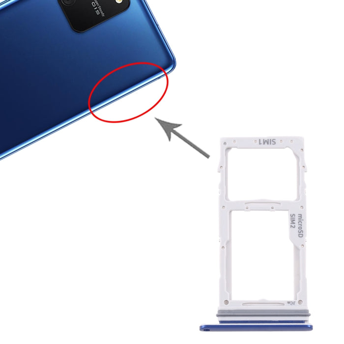 Para Samsung Galaxy S10 Lite SM-G770 Bandeja de tarjeta SIM + Bandeja de tarjeta SIM / Bandeja de tarjeta Micro SD