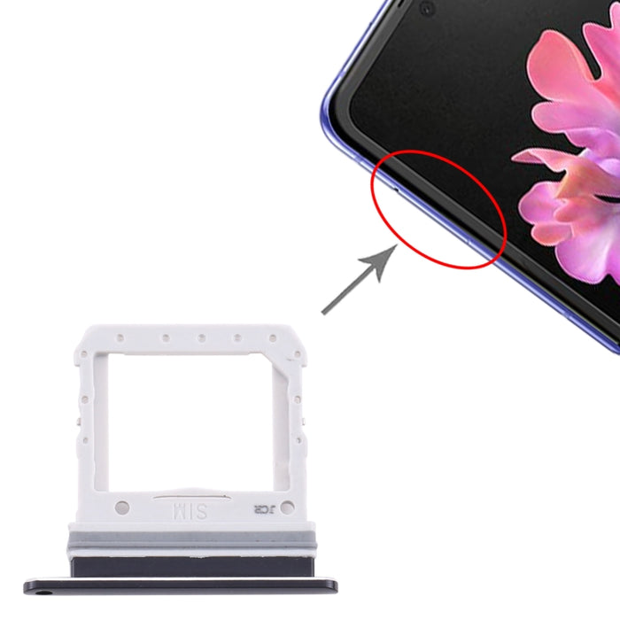 Para Samsung Galaxy Z Flip SM-F700 Bandeja de tarjeta SIM