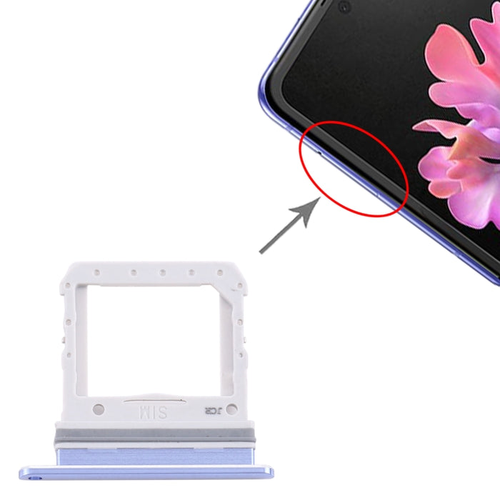 Para Samsung Galaxy Z Flip SM-F700 Bandeja de tarjeta SIM
