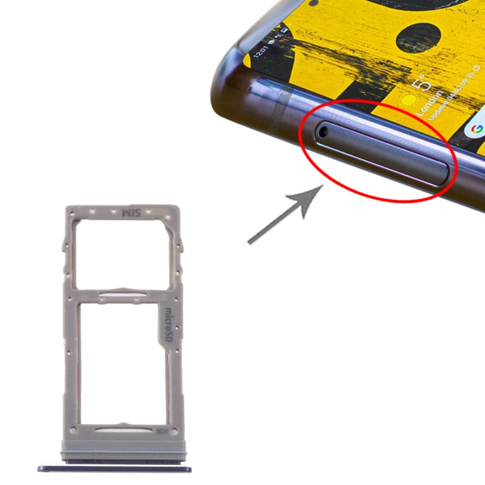 Para Samsung Galaxy Note 10 Lite SM-N770 Bandeja de tarjeta SIM + Bandeja de tarjeta Micro SD