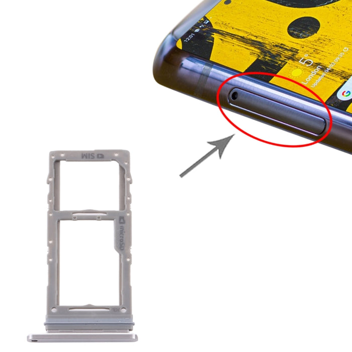 Para Samsung Galaxy Note 10 Lite SM-N770 Bandeja de tarjeta SIM + Bandeja de tarjeta Micro SD