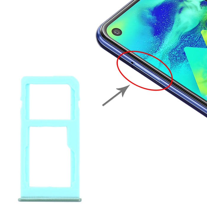 Para Samsung Galaxy M40 SM-M405 Bandeja de tarjeta SIM + Bandeja de tarjeta SIM / Bandeja de tarjeta Micro SD