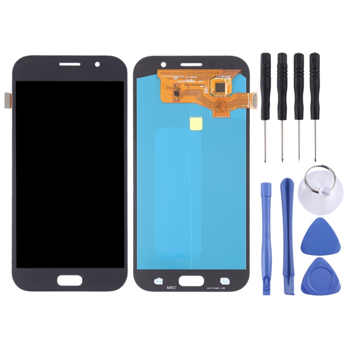 Pantalla LCD y ensamblaje completo del digitalizador (material OLED) para Galaxy A7 (2017), A720F, A720F/DS