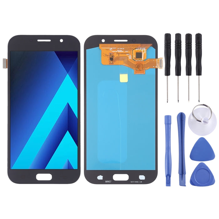 Pantalla LCD y ensamblaje completo del digitalizador (material OLED) para Galaxy A7 (2017), A720F, A720F/DS