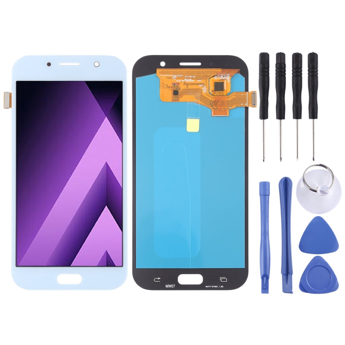 Pantalla LCD y ensamblaje completo del digitalizador (material OLED) para Galaxy A7 (2017), A720F, A720F/DS