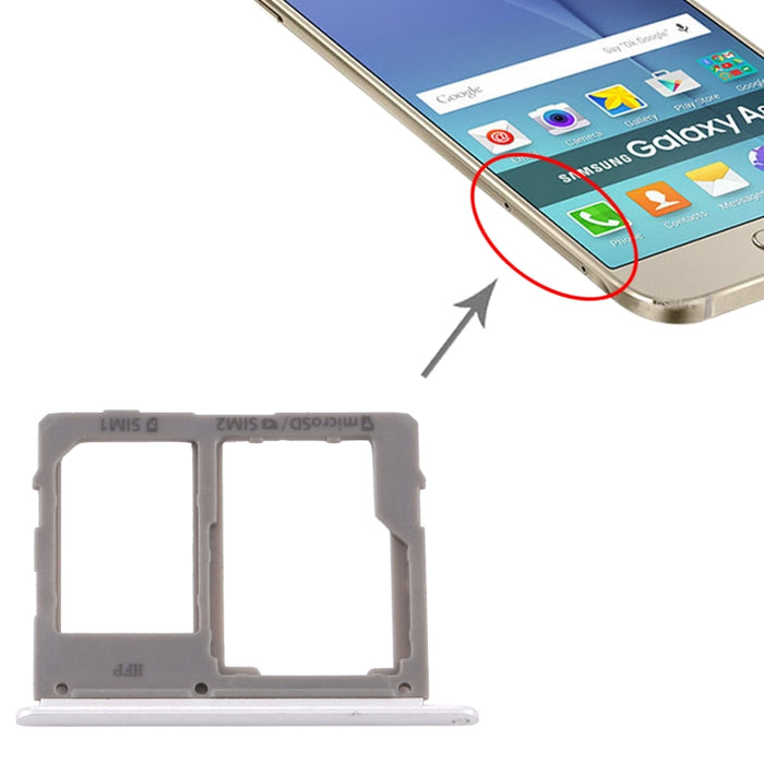 Para Samsung Galaxy A8 Star / A9 Star SM-G8850 Bandeja de tarjeta SIM + Bandeja de tarjeta SIM / Bandeja de tarjeta Micro SD
