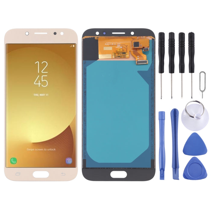 Pantalla LCD de material TFT y ensamblaje completo del digitalizador para Galaxy J7 (2017) / J7 Pro / J730F/DS, J730FM/DS, AT&T