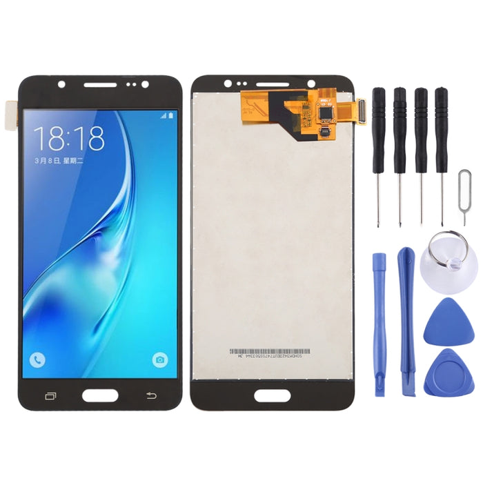 Pantalla LCD de material TFT y ensamblaje completo del digitalizador para Galaxy J5 (2016) J510F, J510FN, J510G, J510Y, J510M