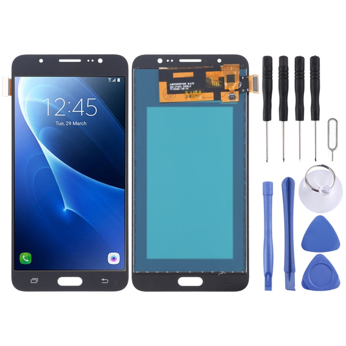 Pantalla LCD de material TFT y ensamblaje completo del digitalizador para Galaxy J7 (2016) / On 8, J710F / J710FN / J710M / J710MN / J7108