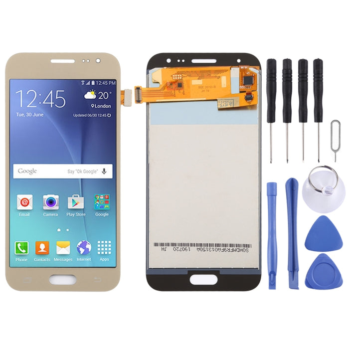Pantalla LCD de material TFT y ensamblaje completo del digitalizador para Galaxy J2 (2015) / J200F / J200Y / J200G / J200H / J200GU