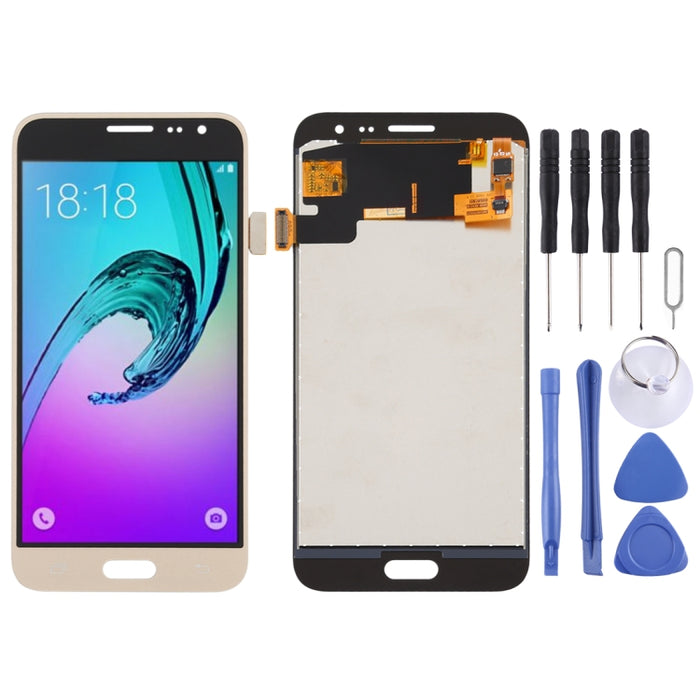 Pantalla LCD de material TFT y ensamblaje completo del digitalizador para Galaxy J3 (2016) J320FN, J320F, J320G, J320M, J320A, J320V, J320P