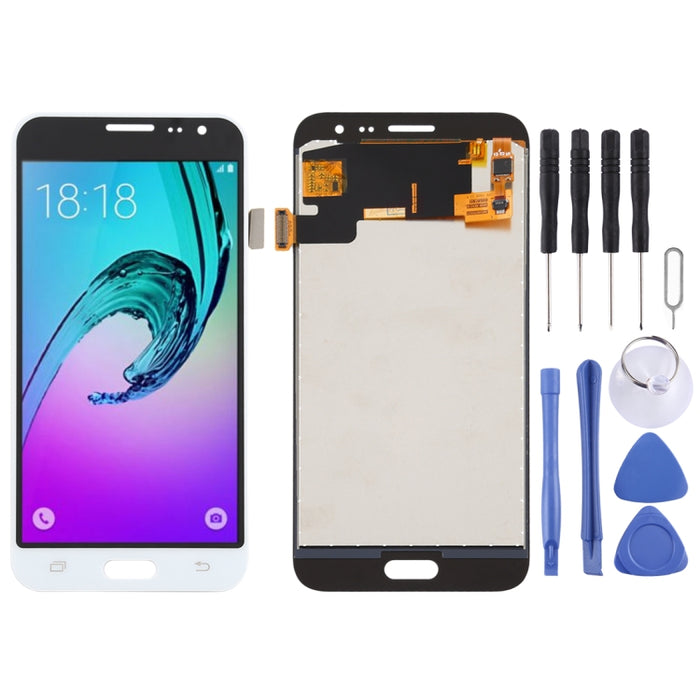 Pantalla LCD de material TFT y ensamblaje completo del digitalizador para Galaxy J3 (2016) J320FN, J320F, J320G, J320M, J320A, J320V, J320P
