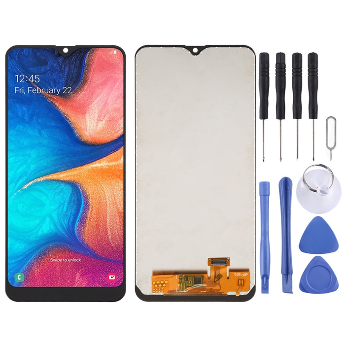 Pantalla LCD incell y digitalizador de montaje completo para Galaxy A20 A205F/DS, A205FN/DS, A205U, A205GN/DS, A205YN, A205G/DS, A205W