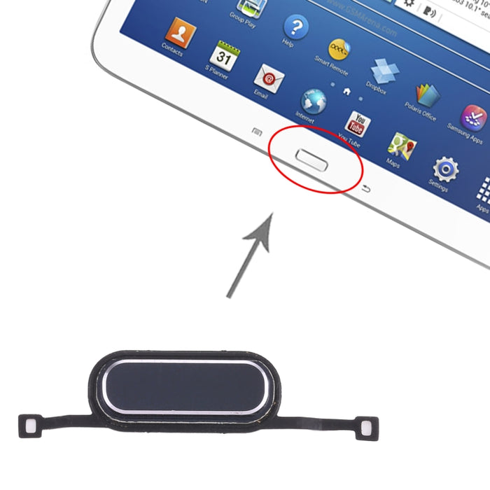 Tecla de inicio para Samsung Galaxy Tab 3 10.1 SM-P5200/P5210