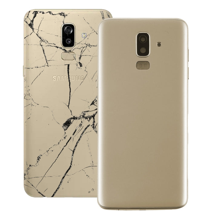 Para Galaxy J8 (2018), J810F/DS, J810Y/DS, J810G/DS Contraportada con teclas laterales y lente de cámara