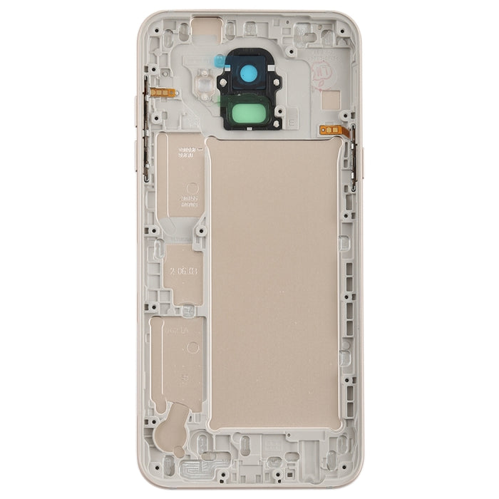 Para Galaxy A6 (2018) / A600F Contraportada con teclas laterales y lente de cámara