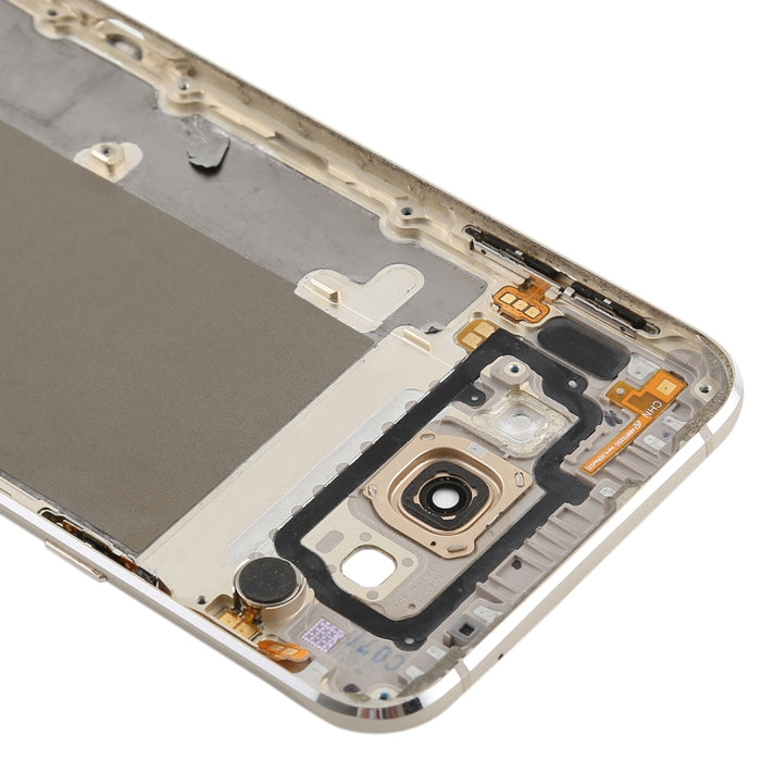 Para Galaxy A8 Contraportada con teclas laterales y lente de cámara