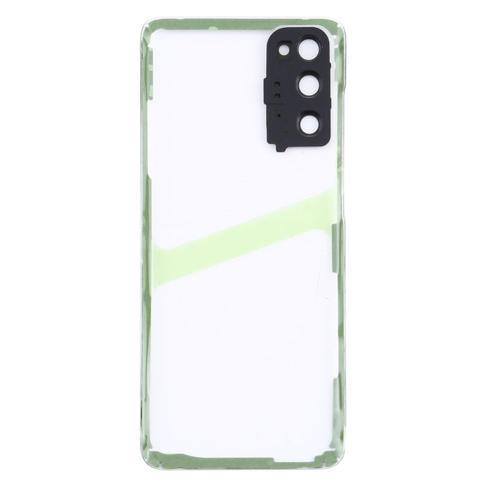 Para Samsung Galaxy S20 SM-G980 SM-G980F SM-G980F/DS Tapa trasera de batería transparente de vidrio