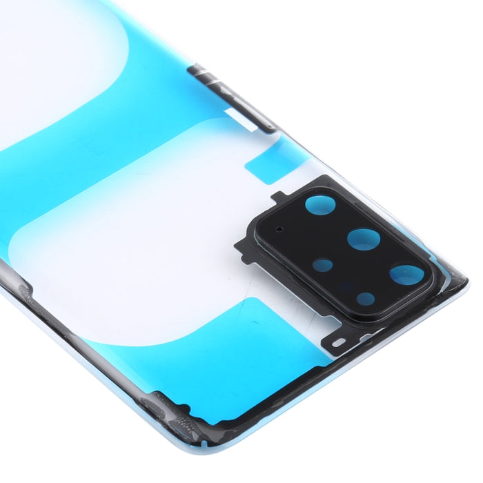Para Samsung Galaxy S20 + SM-G985 SM-G985F SM-G985F/DS Tapa trasera de batería transparente de vidrio