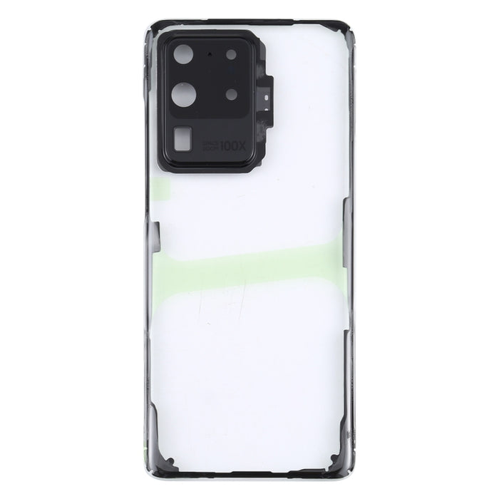 Para Samsung Galaxy S20 Ultra SM-G988 SM-G988U SM-G988U1 SM-G9880 SM-G988B/DS SM-G988N SM-G988B SM-G988W Tapa trasera de batería transparente de vidrio