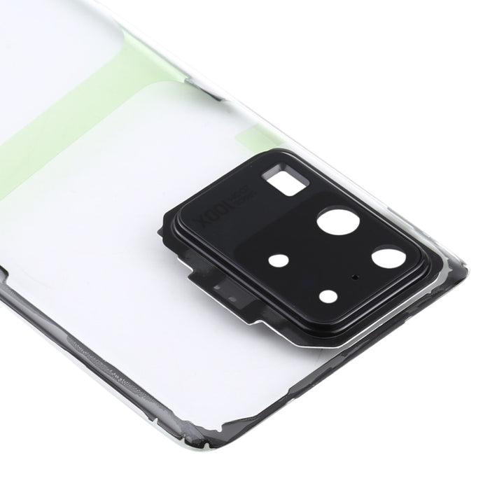 Para Samsung Galaxy S20 Ultra SM-G988 SM-G988U SM-G988U1 SM-G9880 SM-G988B/DS SM-G988N SM-G988B SM-G988W Tapa trasera de batería transparente de vidrio