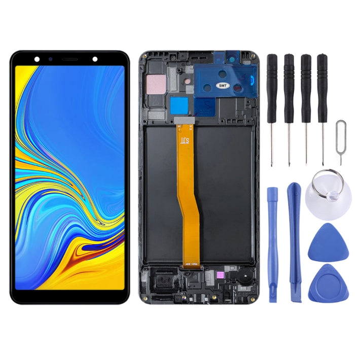 Pantalla LCD Original y Digitalizador Completo con Marco para Samsung Galaxy A7 (2018) SM-A750