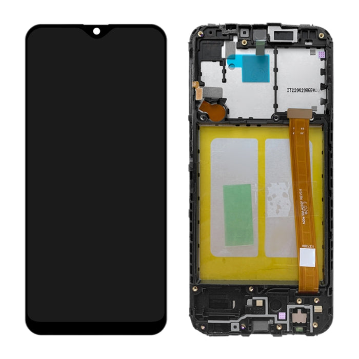 Pantalla LCD Original Y Montaje Completo Del Digitalizador Con Marco Para Samsung Galaxy A20e SM-A202