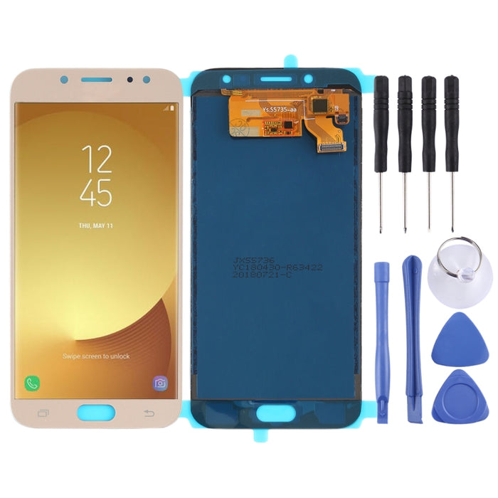 Pantalla LCD y ensamblaje completo del digitalizador (material TFT) para Galaxy J7 (2017), J730F/DS, J730FM/DS