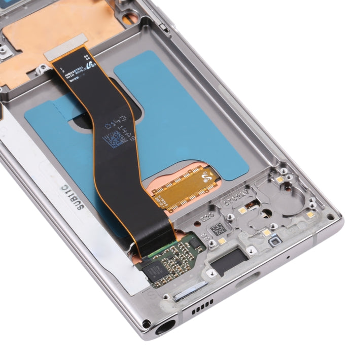 Pantalla LCD original y ensamblaje completo del digitalizador con marco para Samsung Galaxy Note10 4G/Note10 5G SM-N971/N970
