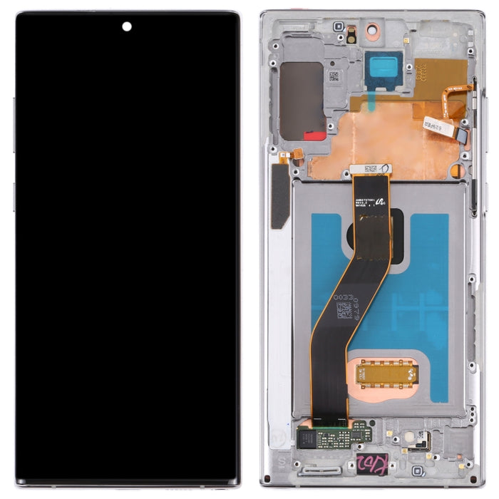 Pantalla LCD original y ensamblaje completo del digitalizador con marco para Samsung Galaxy Note10+ 4G/Note10+ 5G SM-N976/N975