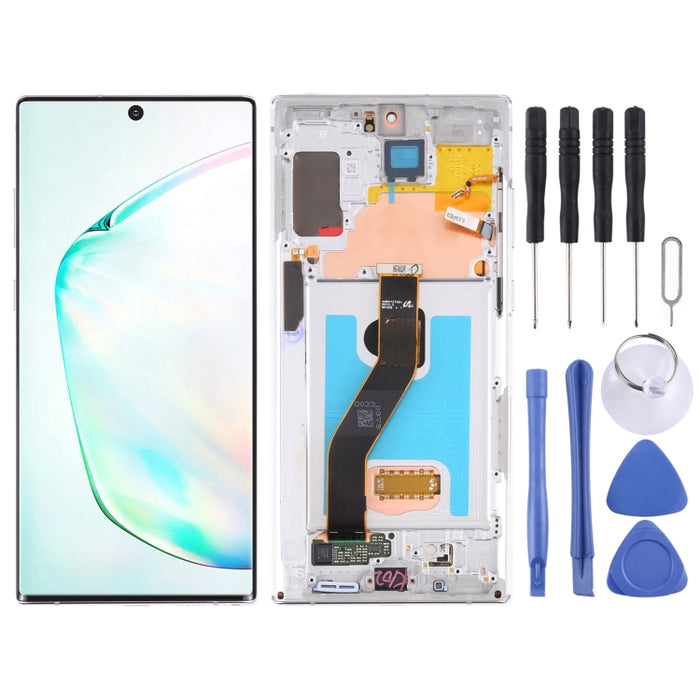 Pantalla LCD original y ensamblaje completo del digitalizador con marco para Samsung Galaxy Note10+ 4G/Note10+ 5G SM-N976/N975
