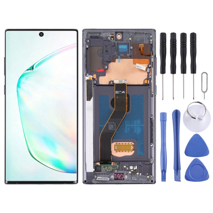 Pantalla LCD original y ensamblaje completo del digitalizador con marco para Samsung Galaxy Note10+ 4G/Note10+ 5G SM-N976/N975