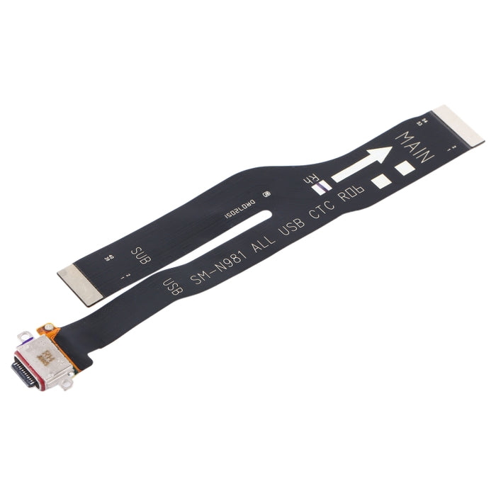 Para Samsung Galaxy Note20 5G / SM-N981 Cable flexible de puerto de carga original