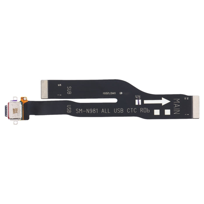 Para Samsung Galaxy Note20 5G / SM-N981 Cable flexible de puerto de carga original