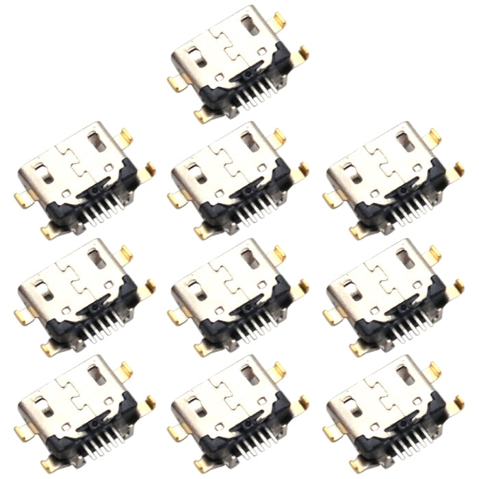 Para Samsung Galaxy A10s SM-A107F 10 piezas Conector de puerto de carga