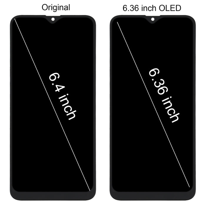 Pantalla LCD de material OLED y ensamblaje completo del digitalizador para Samsung Galaxy A20 SM-A205