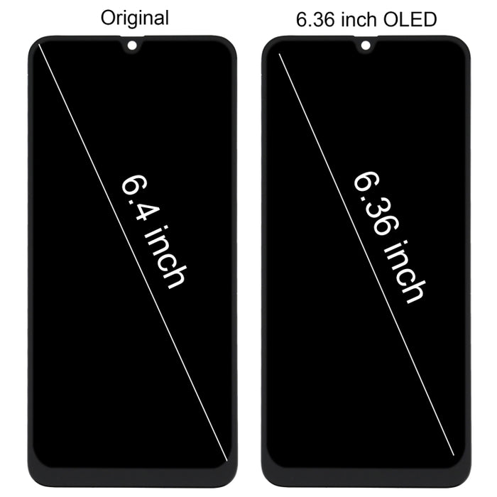 Pantalla LCD de material OLED y ensamblaje completo del digitalizador para Samsung Galaxy M21 SM-M215