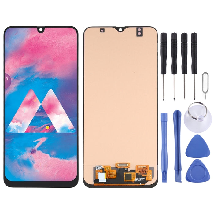 Pantalla LCD de material OLED y ensamblaje completo del digitalizador para Samsung Galaxy M30 SM-M305