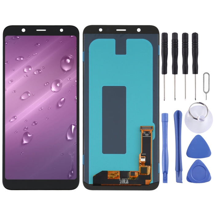 Pantalla LCD de material OLED y ensamblaje completo del digitalizador para Samsung Galaxy J8 Plus SM-J805