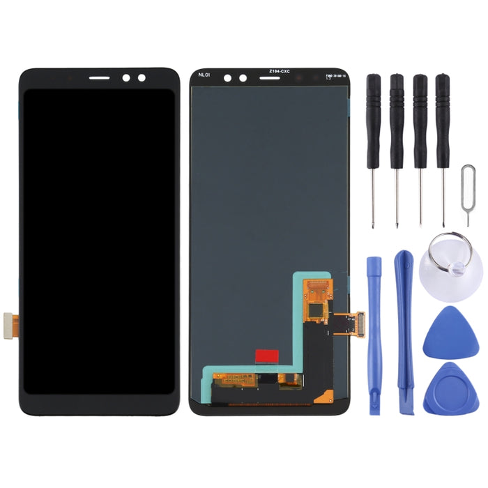 Pantalla LCD de material OLED y ensamblaje completo del digitalizador para Samsung Galaxy A8+ (2018) SM-A730, For Samsung Galaxy A8+ (2018) (OLED Material)