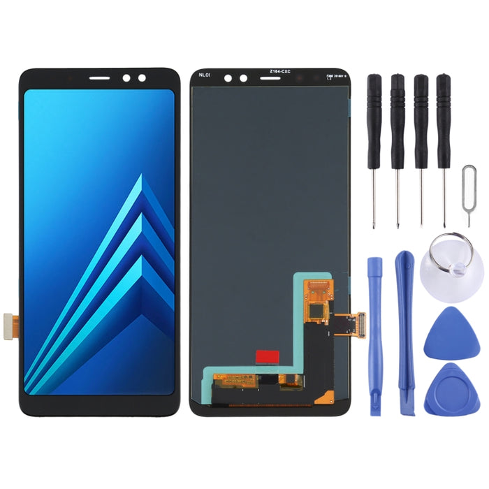 Pantalla LCD de material OLED y ensamblaje completo del digitalizador para Samsung Galaxy A8+ (2018) SM-A730, For Samsung Galaxy A8+ (2018) (OLED Material)