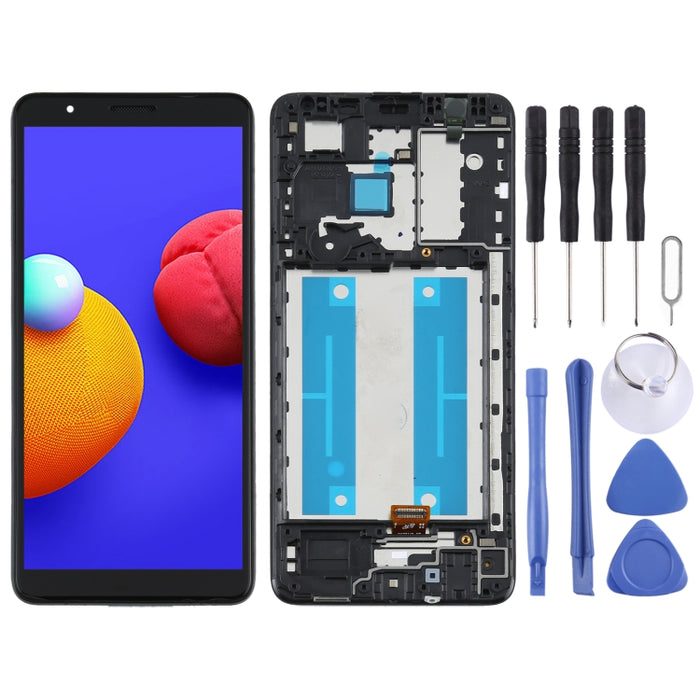 Pantalla LCD y digitalizador de montaje completo con marco para Samsung Galaxy A01 Core SM-A013