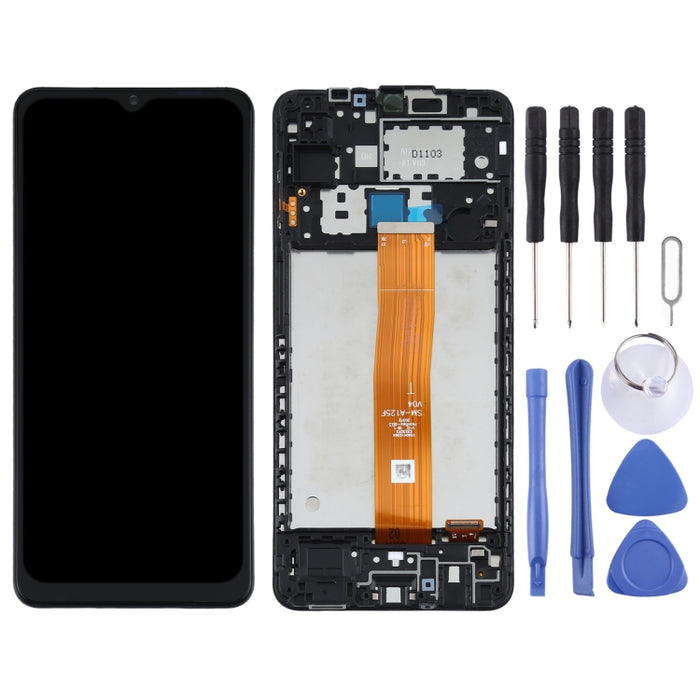 Pantalla LCD Original y Montaje Completo del Digitalizador con Marco para Samsung Galaxy A12 4G SM-A125F