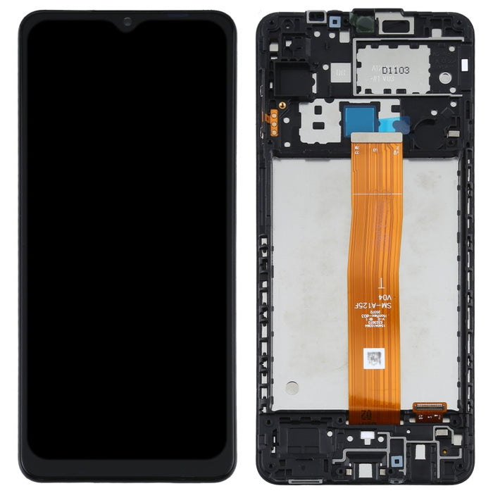 Pantalla LCD Original y Montaje Completo del Digitalizador con Marco para Samsung Galaxy A12 4G SM-A125F