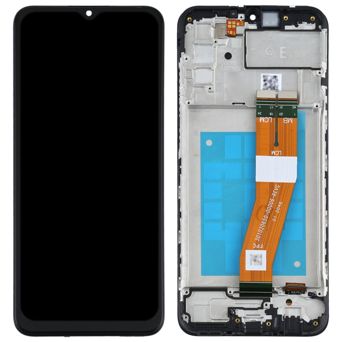 Pantalla LCD original y ensamblaje completo del digitalizador con marco para Samsung Galaxy A02s SM-A025F (versión GE)