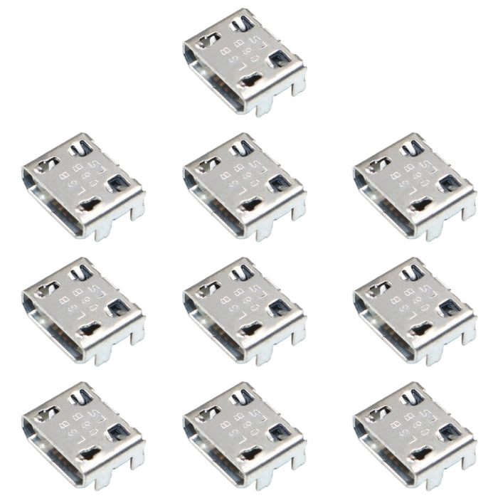Conector de puerto de carga de 10 piezas para Galaxy G355 G313 A8 A8000 A800F J1 J120 J210F