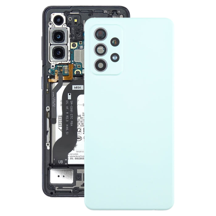 Para Samsung Galaxy A52 5G/4G Tapa trasera de batería con tapa de lente de cámara