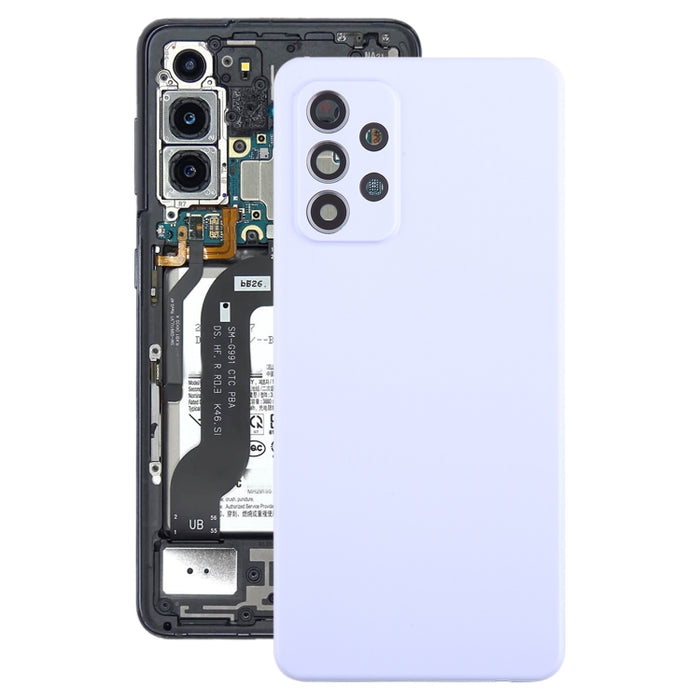 Para Samsung Galaxy A52 5G/4G Tapa trasera de batería con tapa de lente de cámara